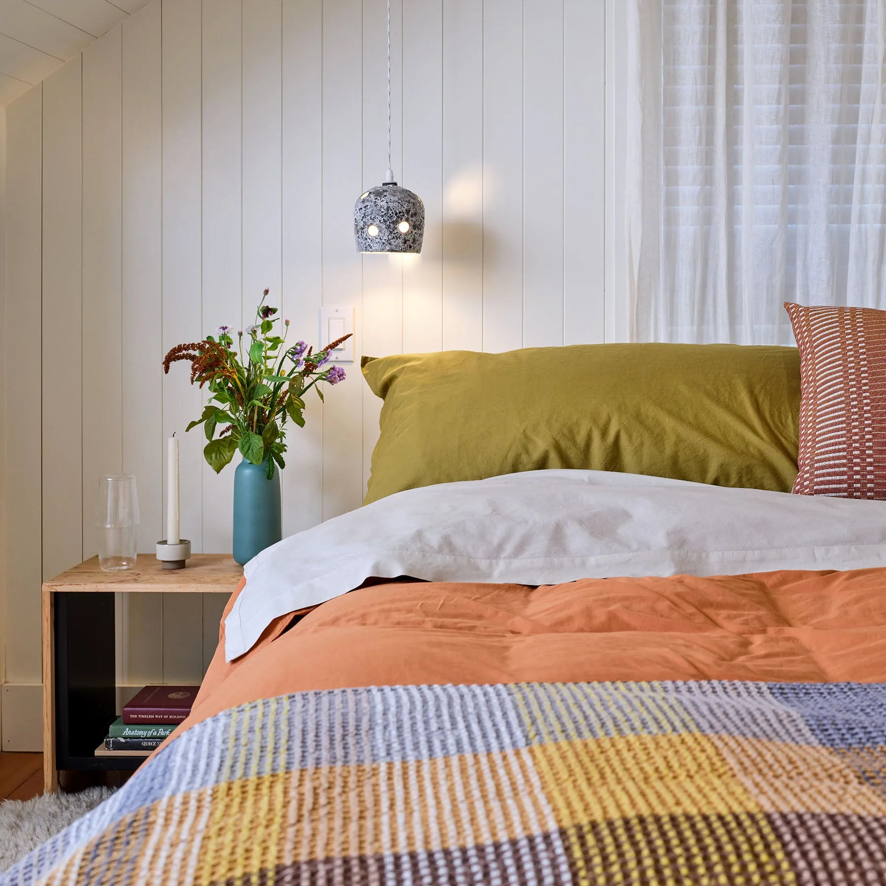 Percale Cotton Sheet Set in Coccio Brown