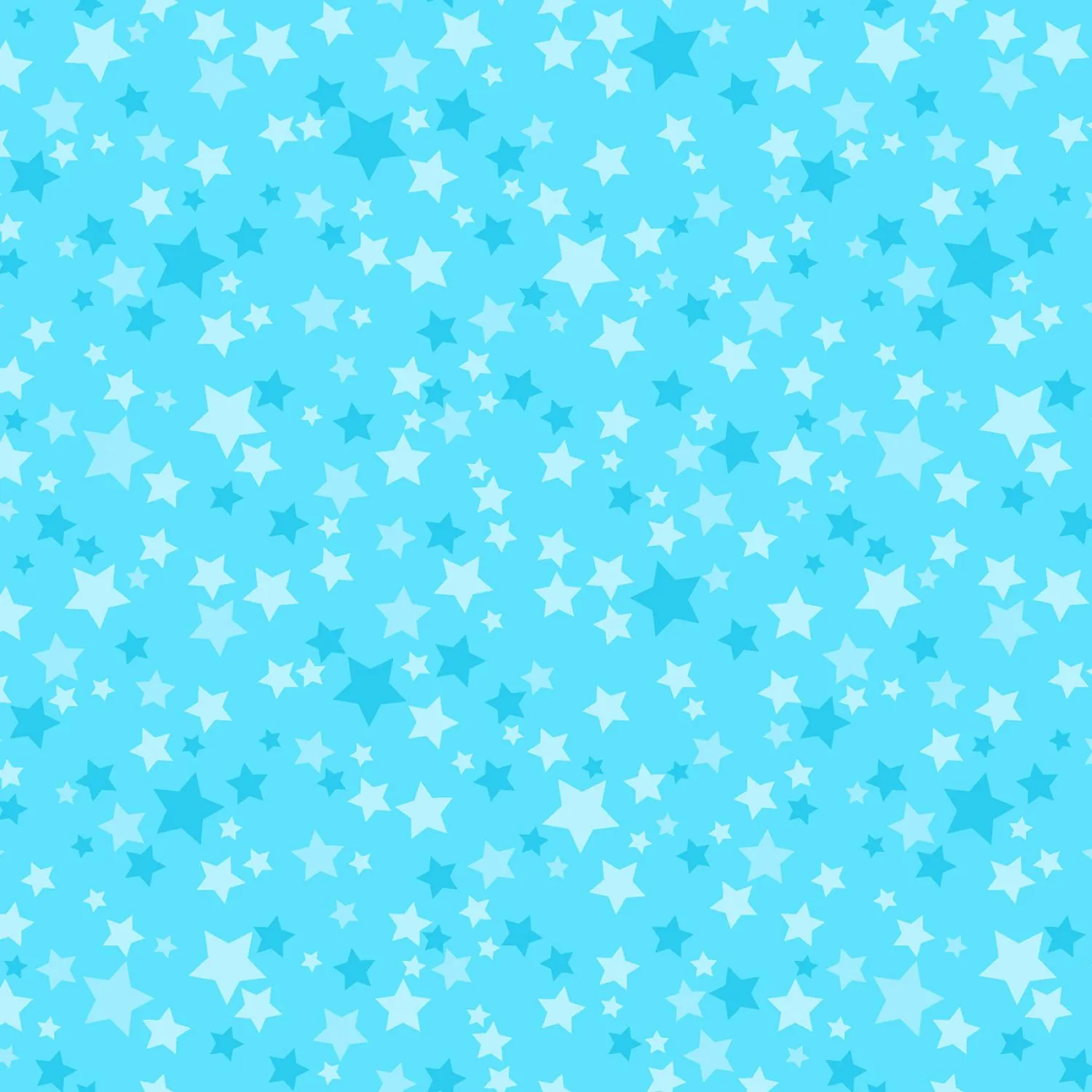 Playtime Flannel - Stars - Aqua - MASF10692-Q