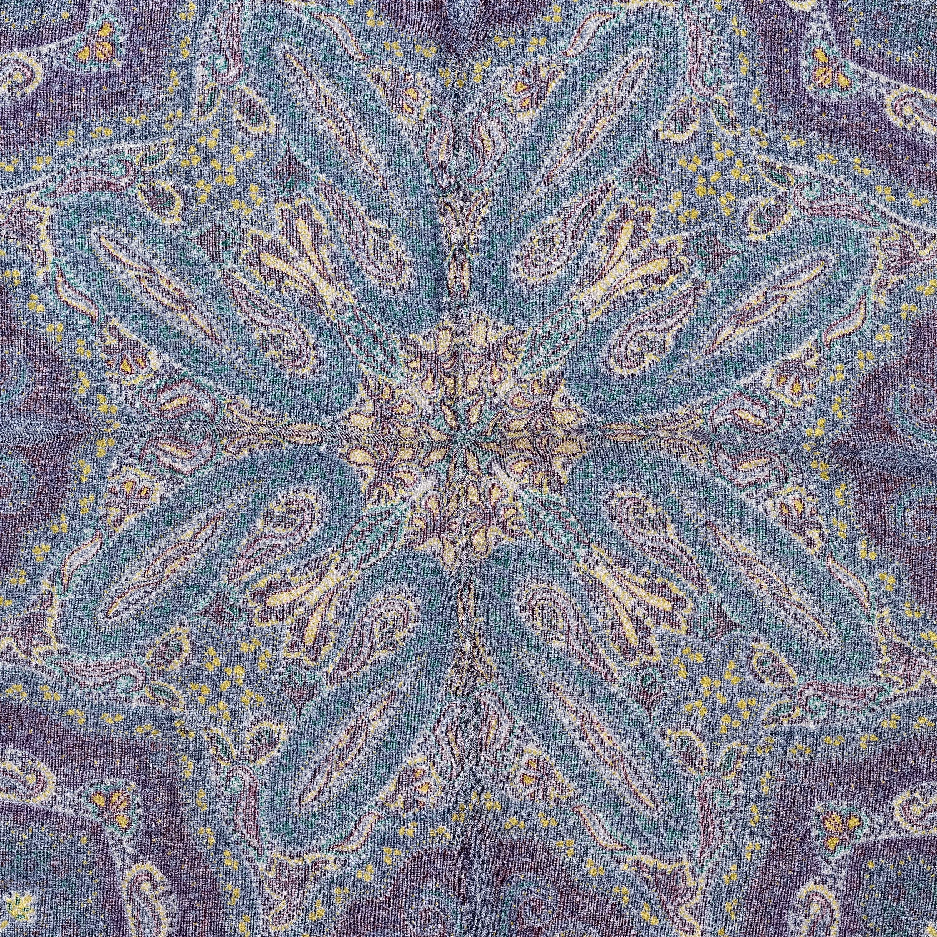 PRINTED PURPLE SCARF