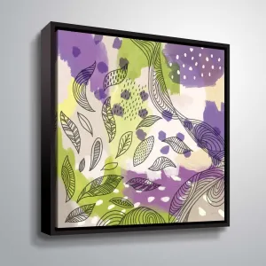 "Bright Life III" Gallery Wrapped Floater-framed Canvas