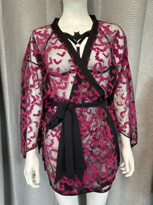 Ready to Ship Clearance - Vivids Bat Lace Winged Kimono