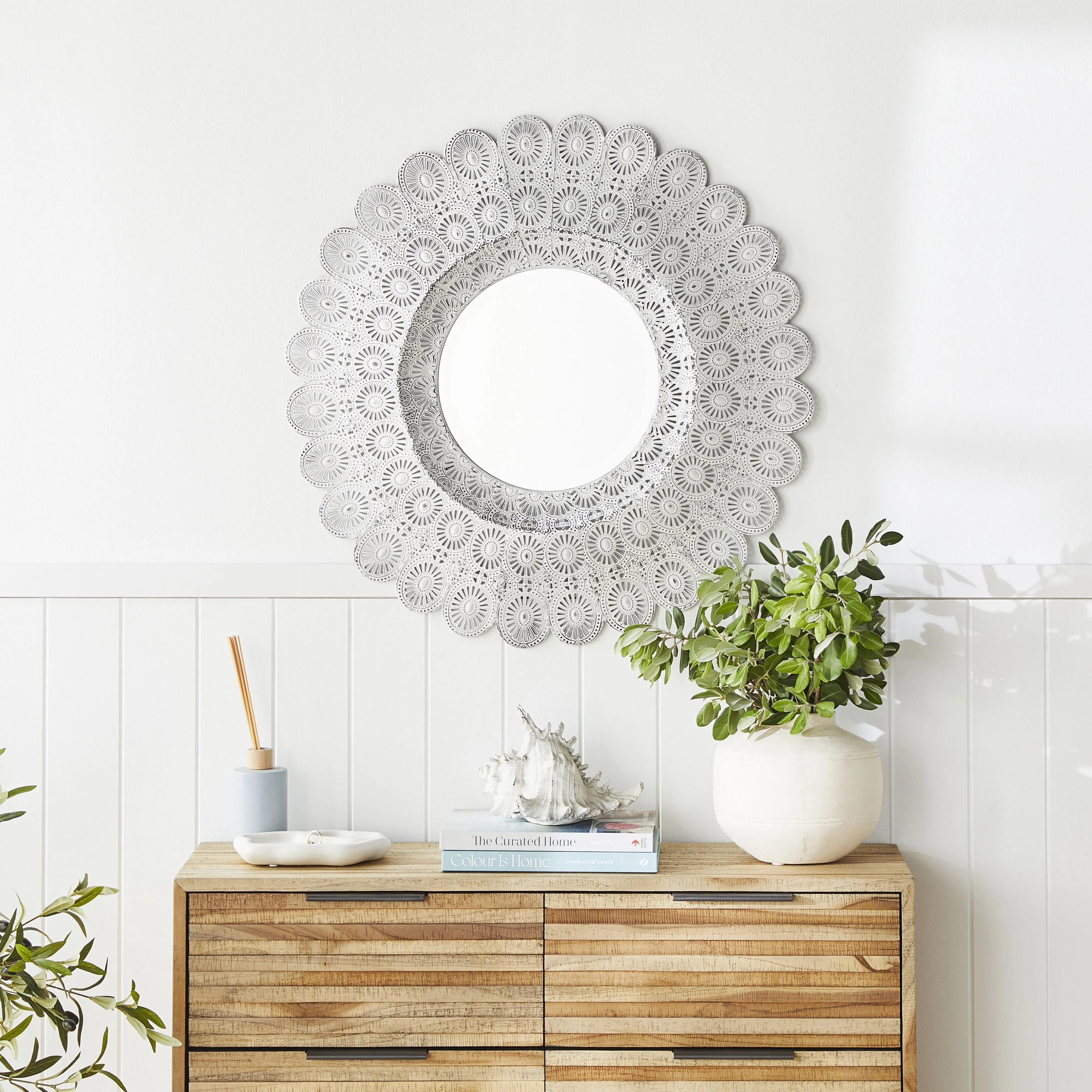 Roja Round Mirror 69x5x7.5x69.5cm