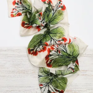 Scarlet Carnation - Silk Scarf
