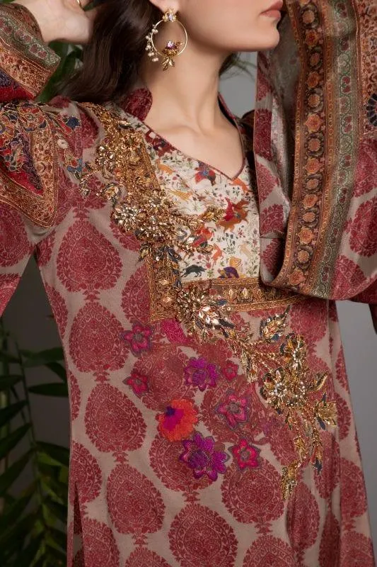 Shamaeel - Afsaneh - AFS 08 - Silk - 3 Piece