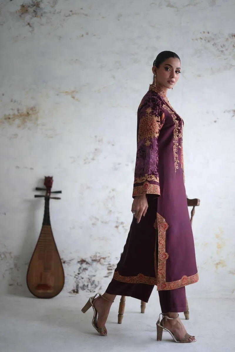 Shamaeel - RE-8 - Silk & Net - 3 Piece