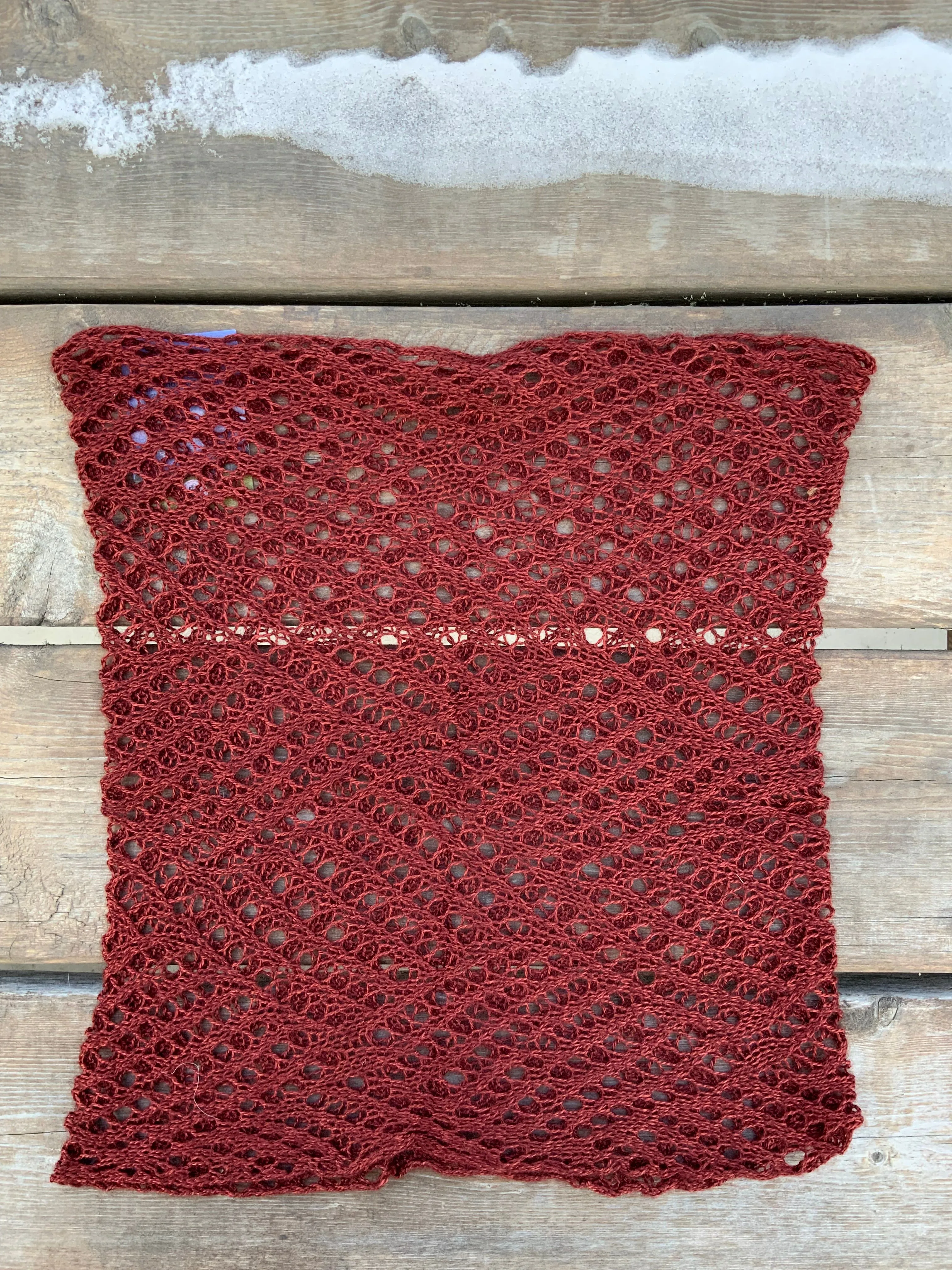 Silk & Qiviut Blend Patchwork Smoke Ring