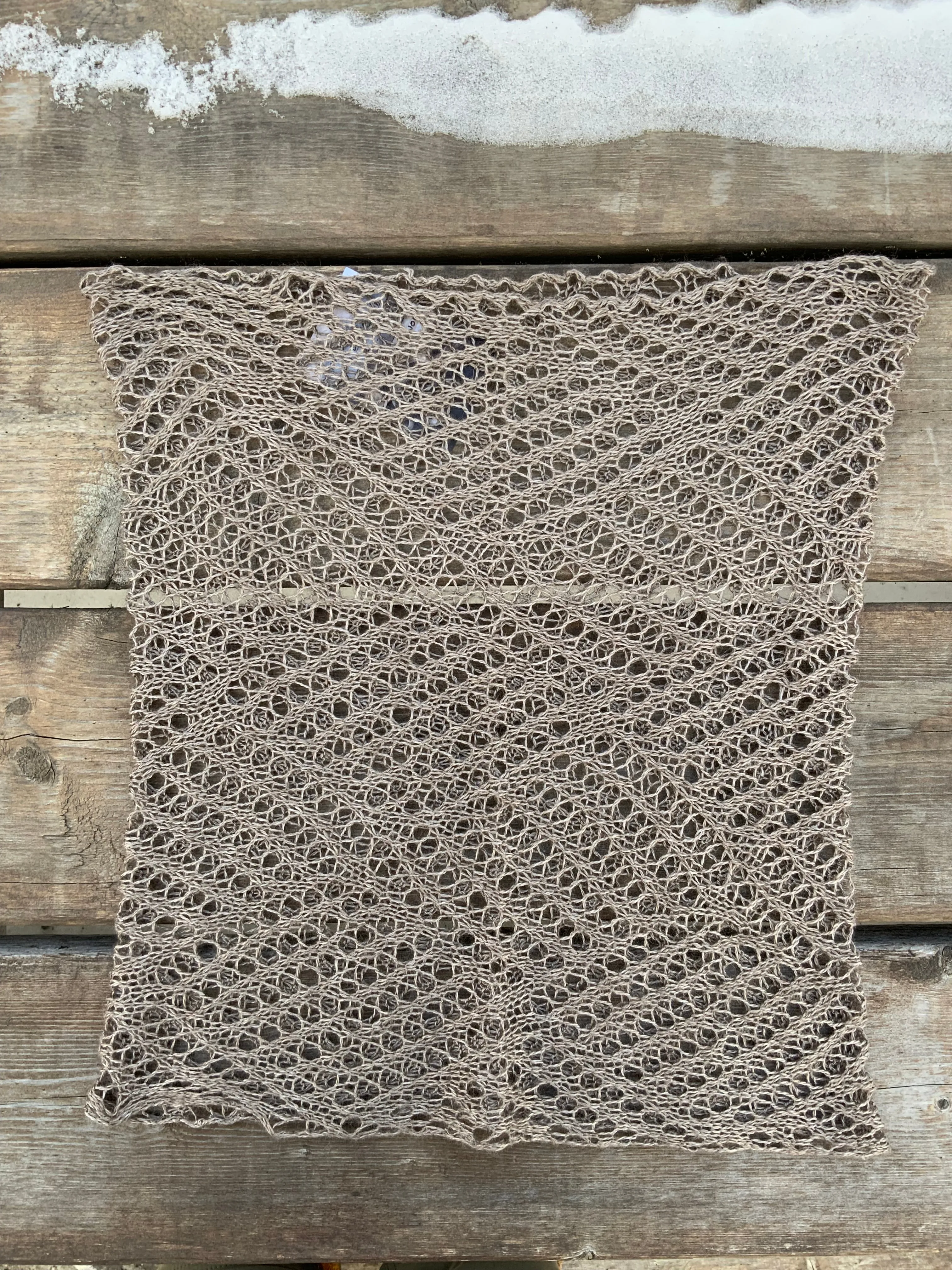 Silk & Qiviut Blend Patchwork Smoke Ring