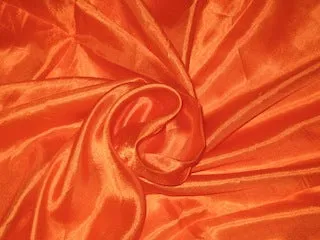 Silk fabric[orange] &quot;Nina&quot; super thin silk