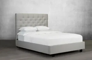 Stylish and Sophisticated Deep Button Tufted Canadian Made Bed with Drawers Option