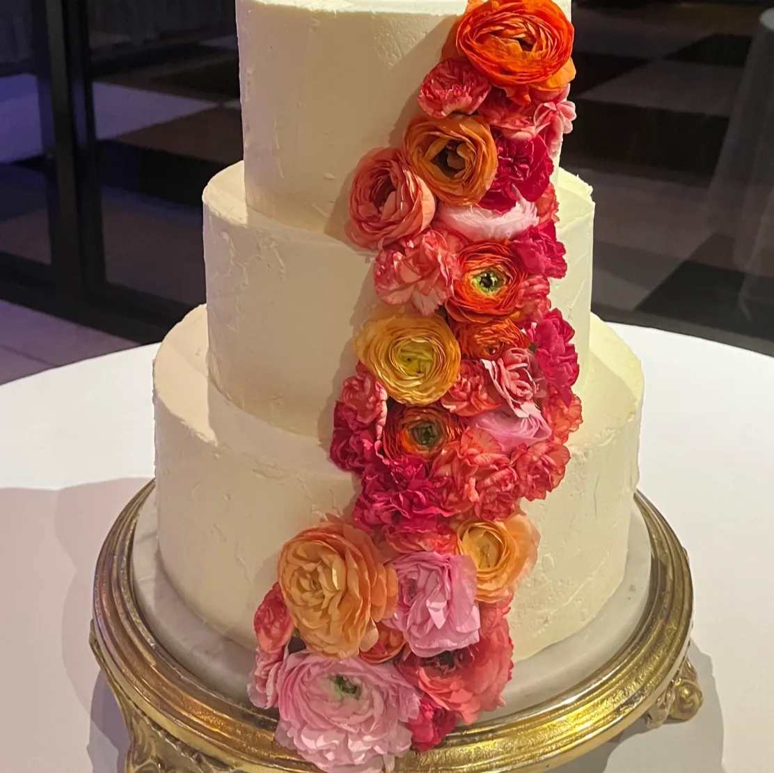 Stylish Orange and Pink Hotel Wedding