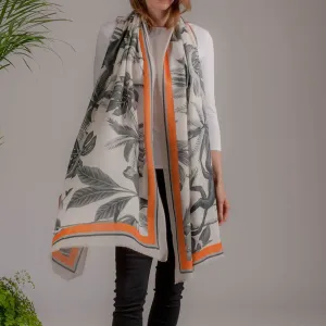 The Safari Set - Monkey Business Cashmere and Silk Wrap