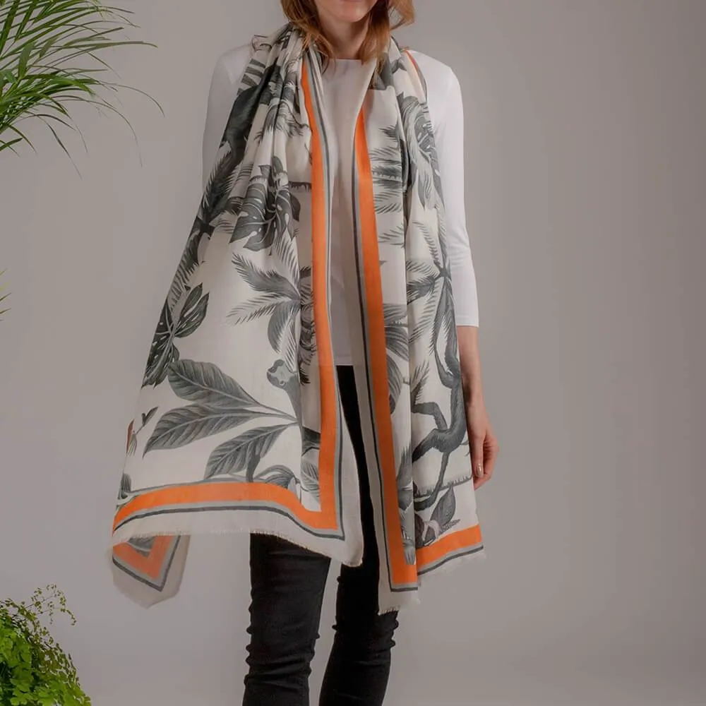 The Safari Set - Monkey Business Cashmere and Silk Wrap
