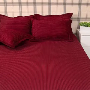 Warm Cosy Bedsheets - Maroon