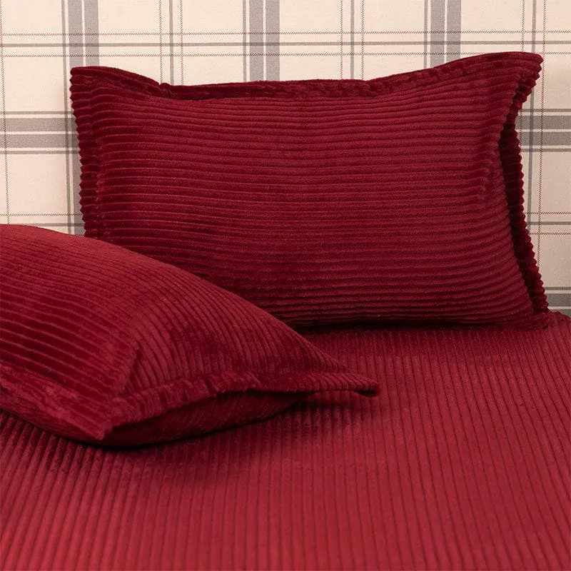 Warm Cosy Bedsheets - Maroon