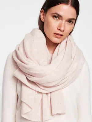 White   Warren- Tweed Travel Wrap Sugar Pink