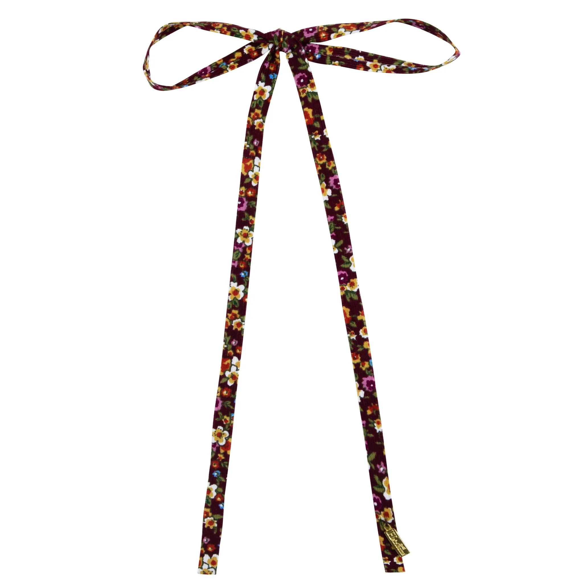 WINTER FLORAL THIN LONG BOW