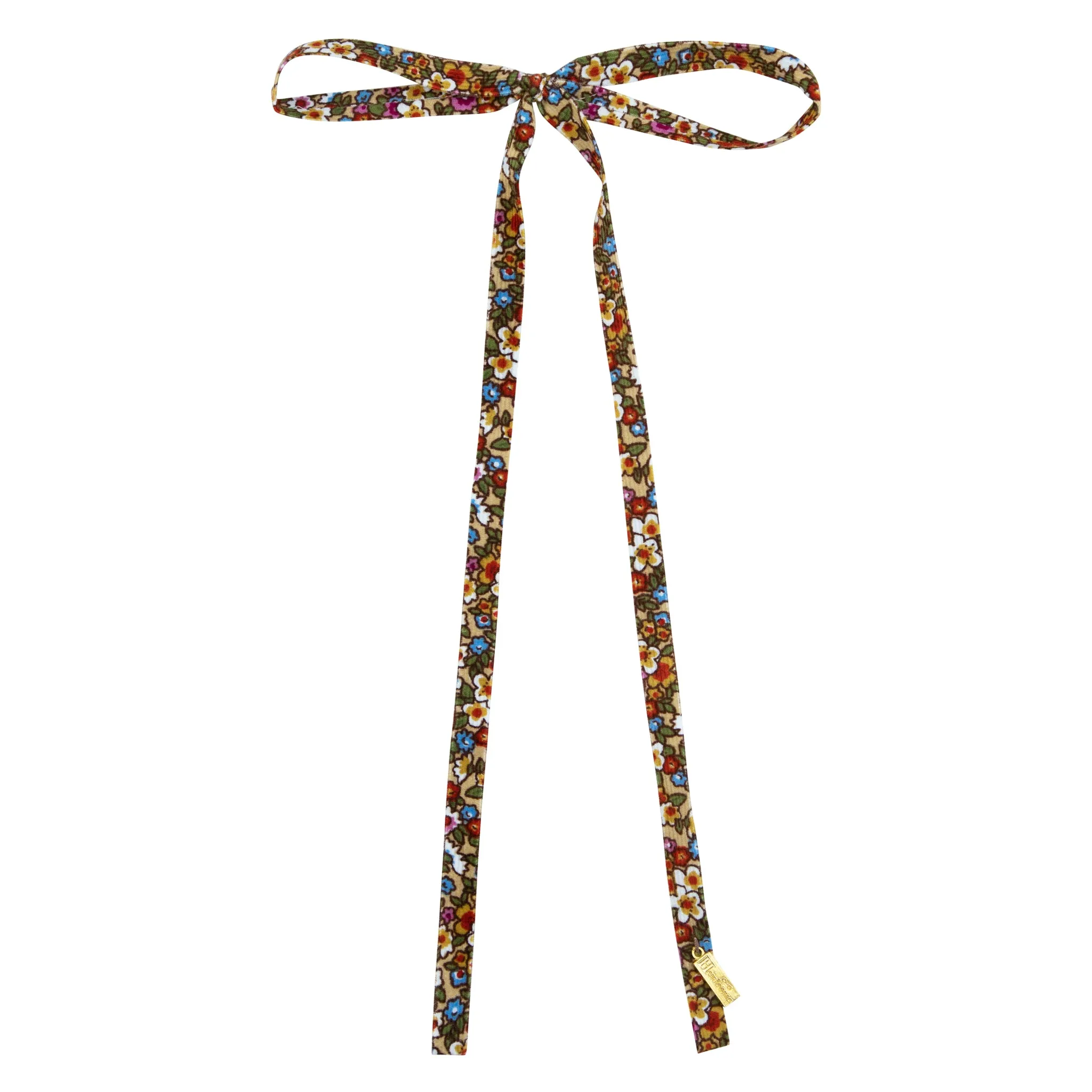 WINTER FLORAL THIN LONG BOW